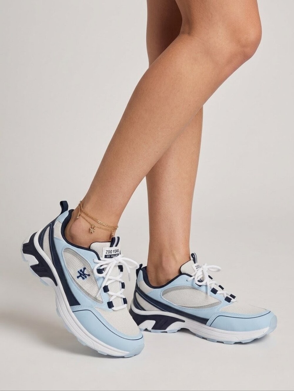Zoo York Light Blue and Navy Skate Shoe